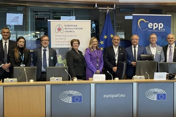 ERC Officials at Brussels Parliament with MEPs