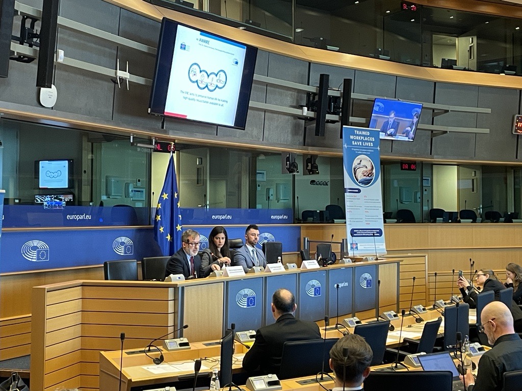 ERC Team during Aware Session at Parliament